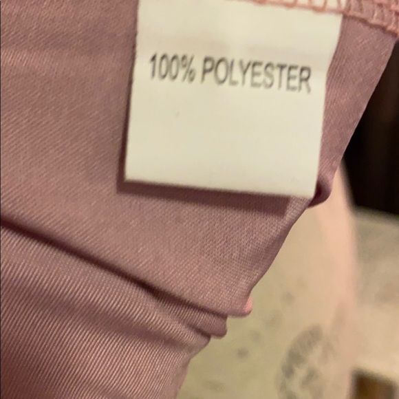 Pink Longsleeve blouse women’s shirt size SMALL business casual dainty dress top - Picture 5 of 5